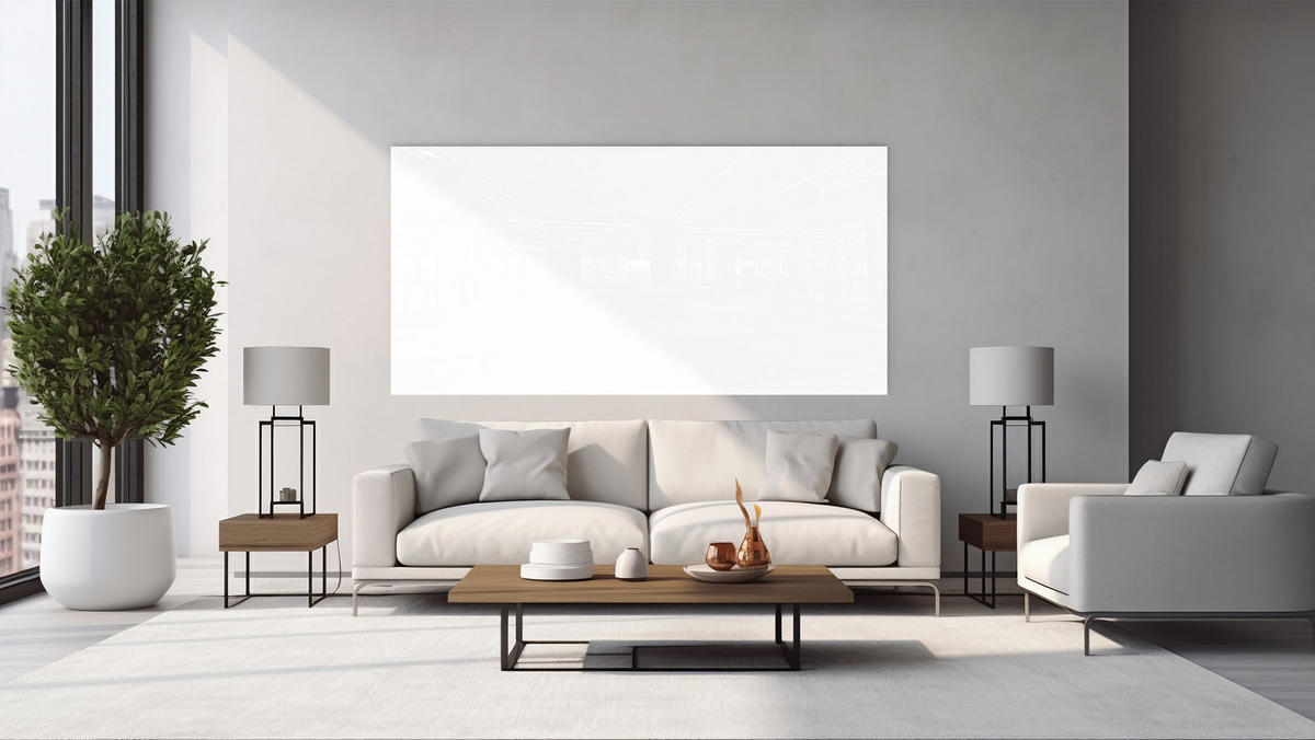 GLASBOARD - Premium SUPERWHITE Perlweiß 240x120 cm - Weiß, Glas (240/120/0.7cm) - ALLboards