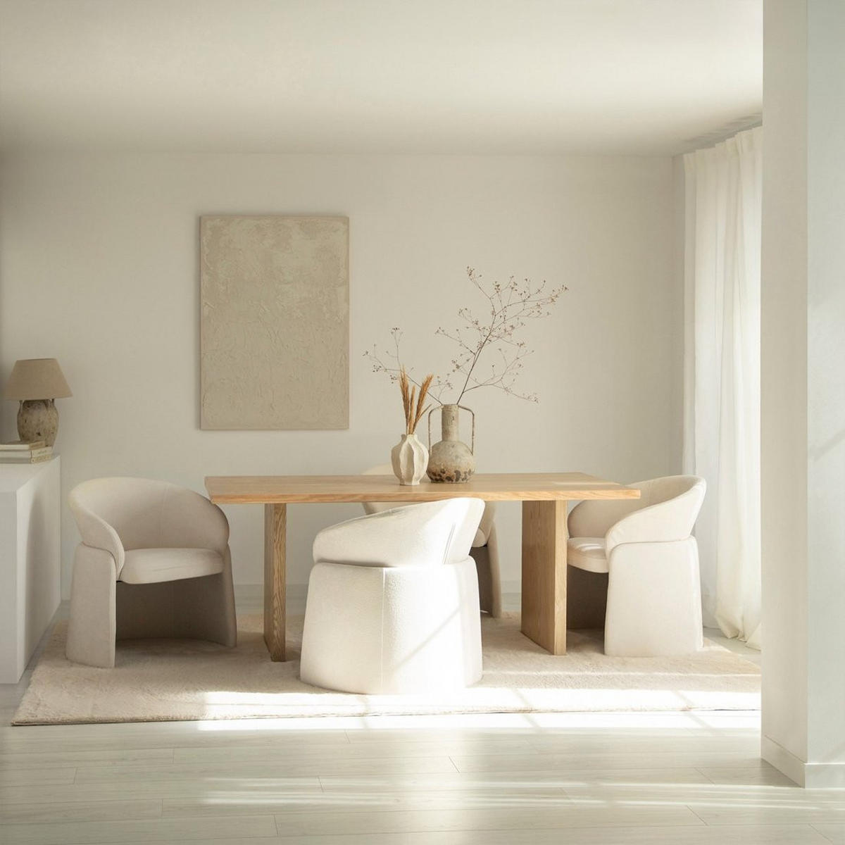 ESSZIMMERSTUHL Maren Beige 72 cm x 77 cm - Beige, Textil (72/77/62cm) - Klast Home