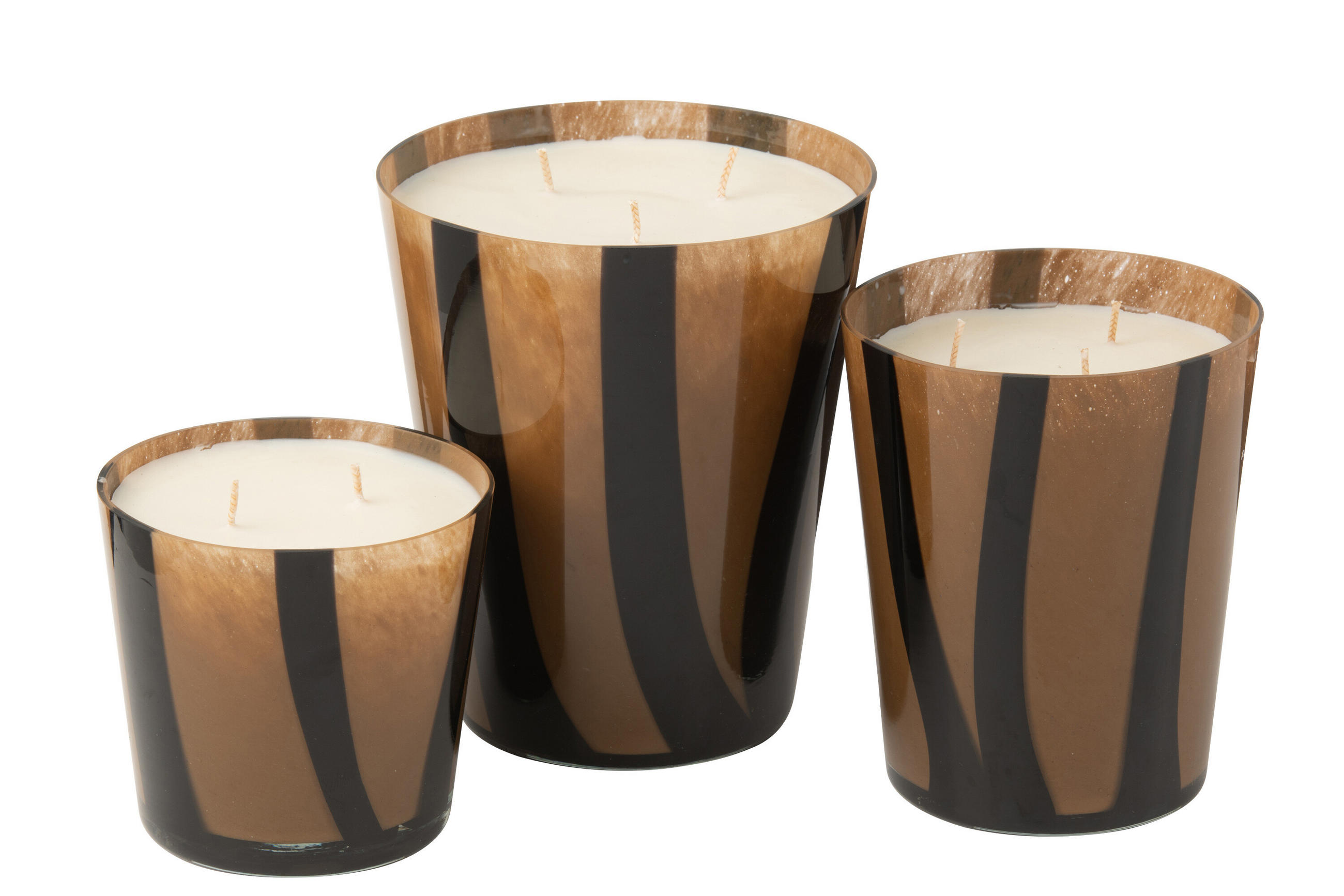 DUFTKERZE NOA - Multi - L - 95 Std. - Cappuccino, Paraffin (17.5/20cm) - J-Line