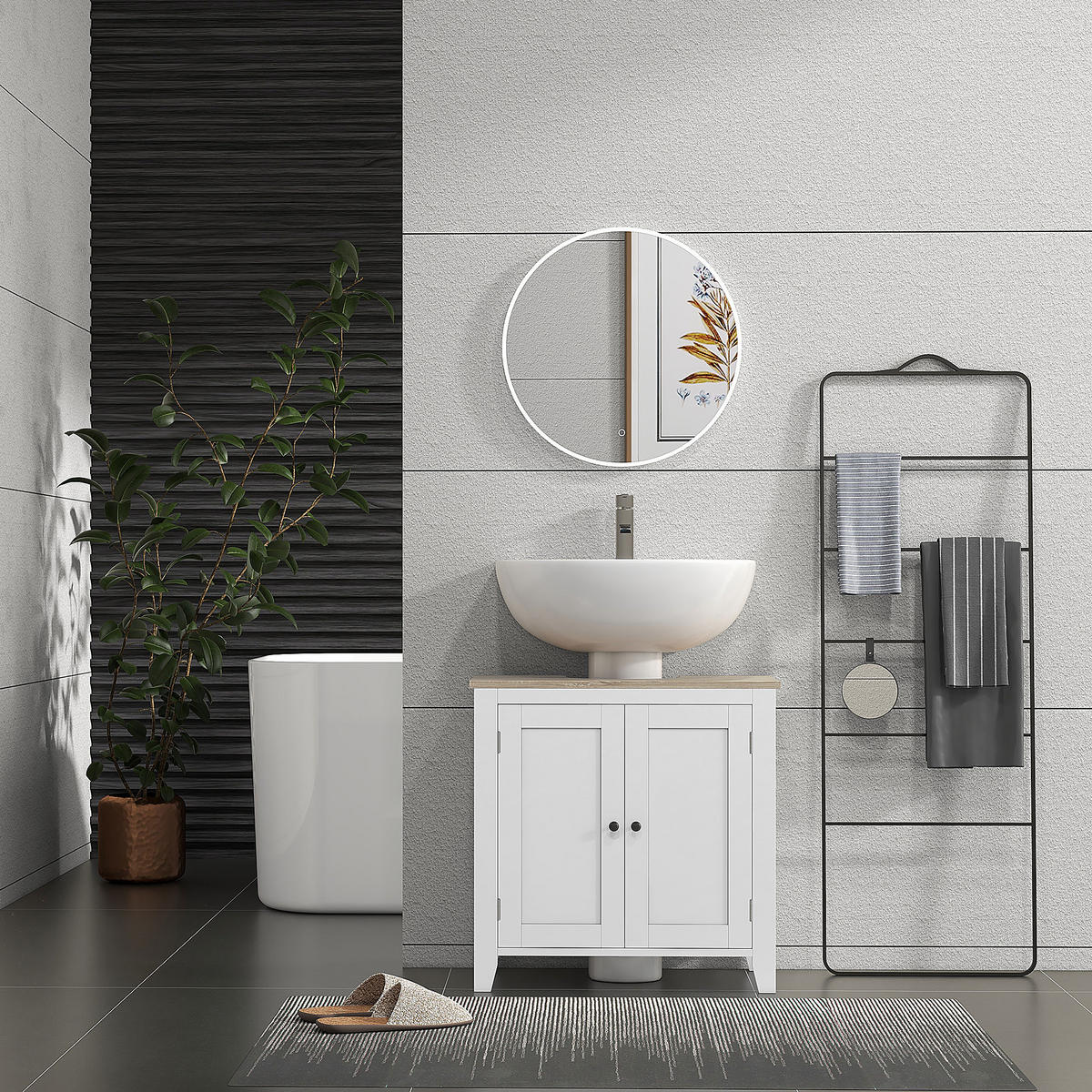 HÄNGESCHRANK Weiß 1 Stück - Weiß, Kunststoff (60/60/30cm) - GiPP