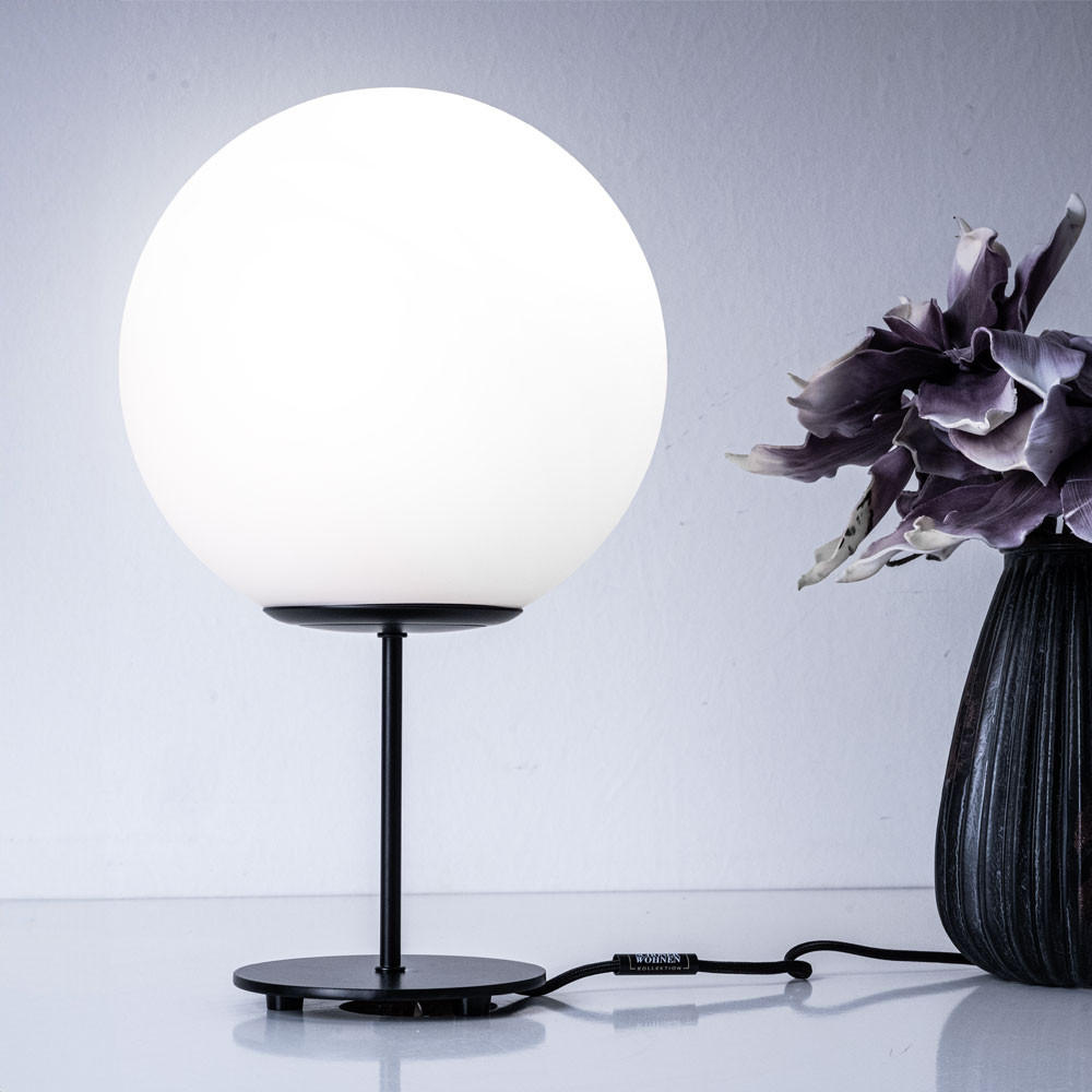 LED TISCHLEUCHTE Metall Schwarz - Schwarz, Glas (25/25/41.5cm)