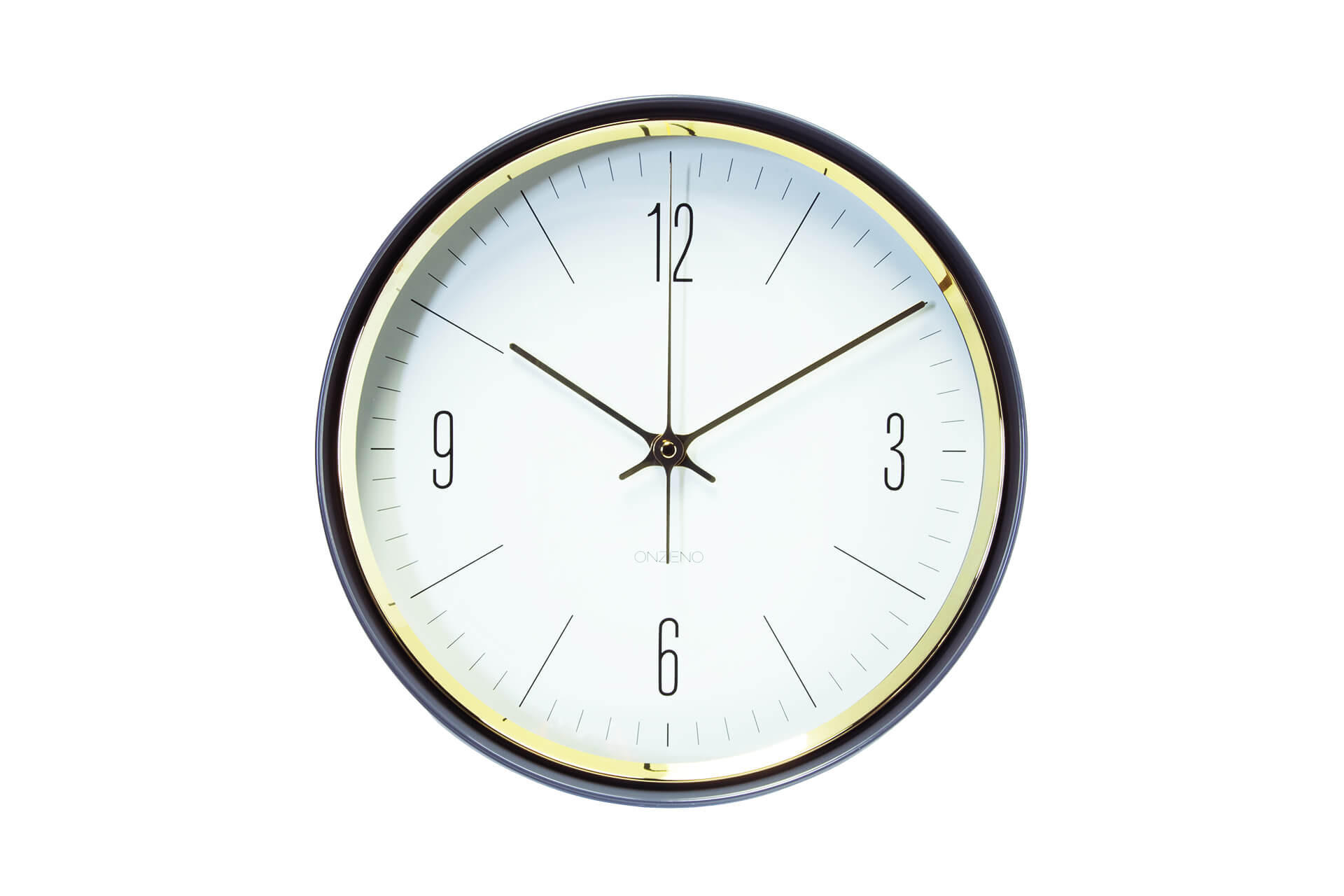 WANDUHR Design Weiß 33/33 cm - Weiß, Glas (1.24/32.7/5cm) - ONZENO