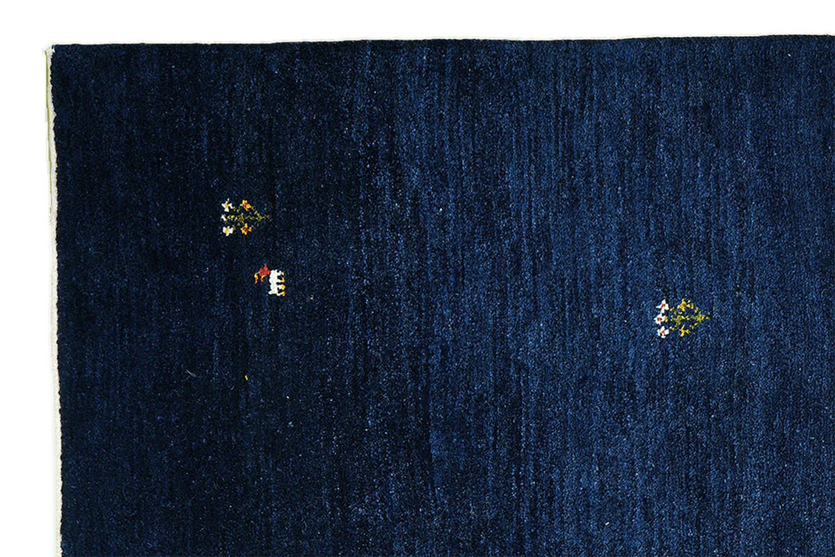 TEPPICH Gabbeh Blau 226/173 cm Schurwolle - Blau, Textil (173/226cm) - Looma