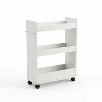 KÜCHENREGAL Movo 60/79/22 cm Rollen - Weiß, Holzwerkstoff (60/79/22cm) - BOXIMO