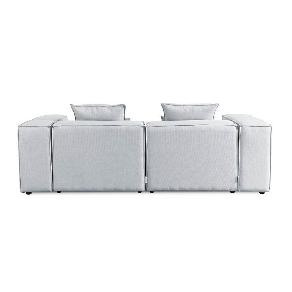 SOFA VERONA S - Hellgrau, S - Hellgrau, Kunststoff/Textil (240/70/120cm) - Home Deluxe