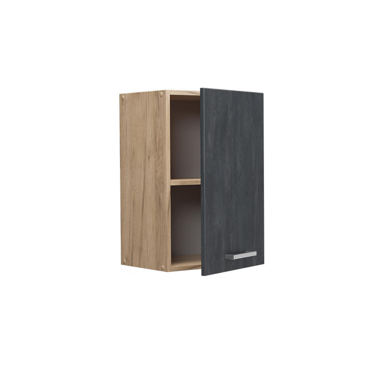 HÄNGESCHRANK R-Line Schwarz Beton 40 cm - Honigeiche/Eiche Wotan, Holzwerkstoff (40/60/31cm) - Vicco