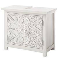 WASCHBECKENUNTERSCHRANK - Mango massiv - Weiß - Weiß, Holz/Holzwerkstoff (70/60/35cm) - home24