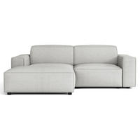 ROHOVÁ POHOVKA Sellmo 210 cm - černá/světle šedá, textil/plast (210/166cm) - Selsey