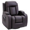 MASSAGESESSEL Kunstleder Braun - Braun, Leder (94/104/85cm) - HOMCOM