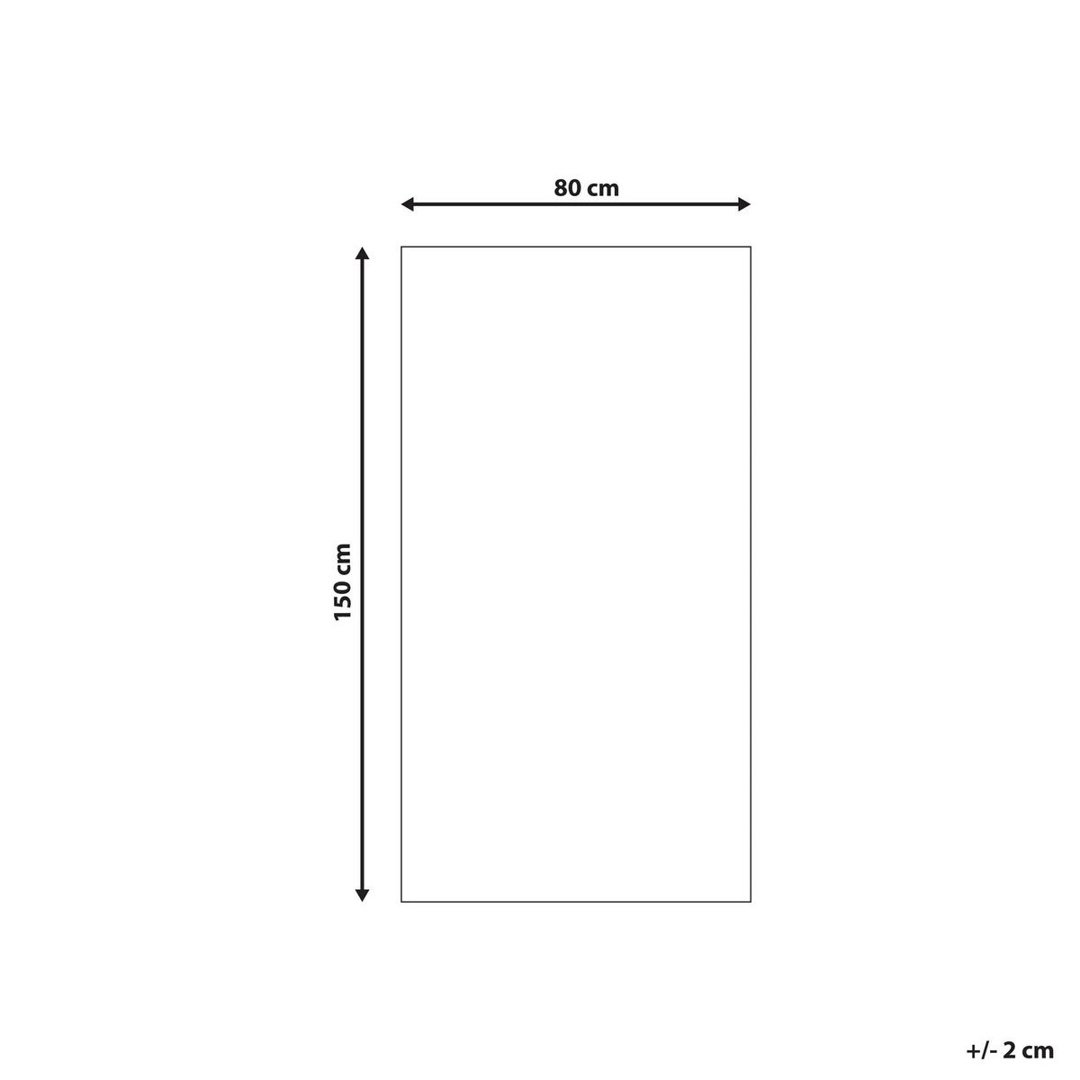 CHLUPATÝ KOBEREC SHAGGY Demre 150/80 cm - černá, plast (80/150cm) - Beliani