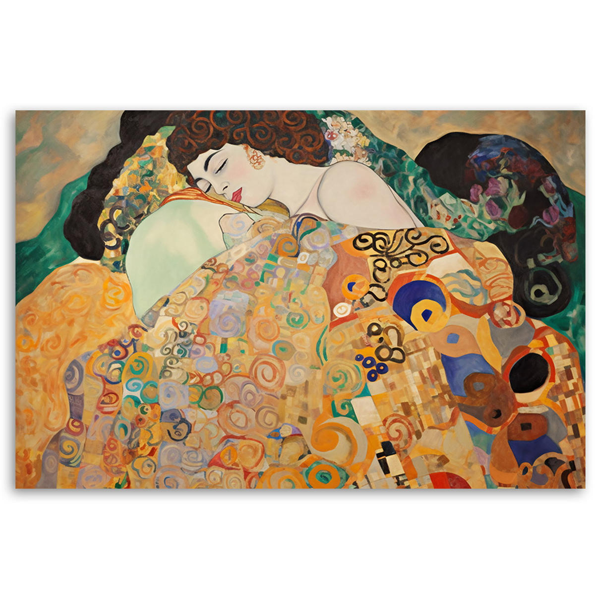 KUNSTDRUCK Gold 120/80 cm - Goldfarben, Textil (120/80cm) - KUNSTLOFT