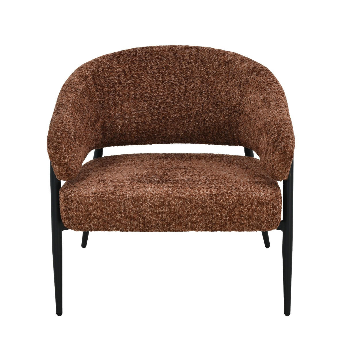 SESSEL Dilan Rot 72.5 /73/75 cm - Dunkelrot, Textil (73/75/72.5cm) - Livingfurn