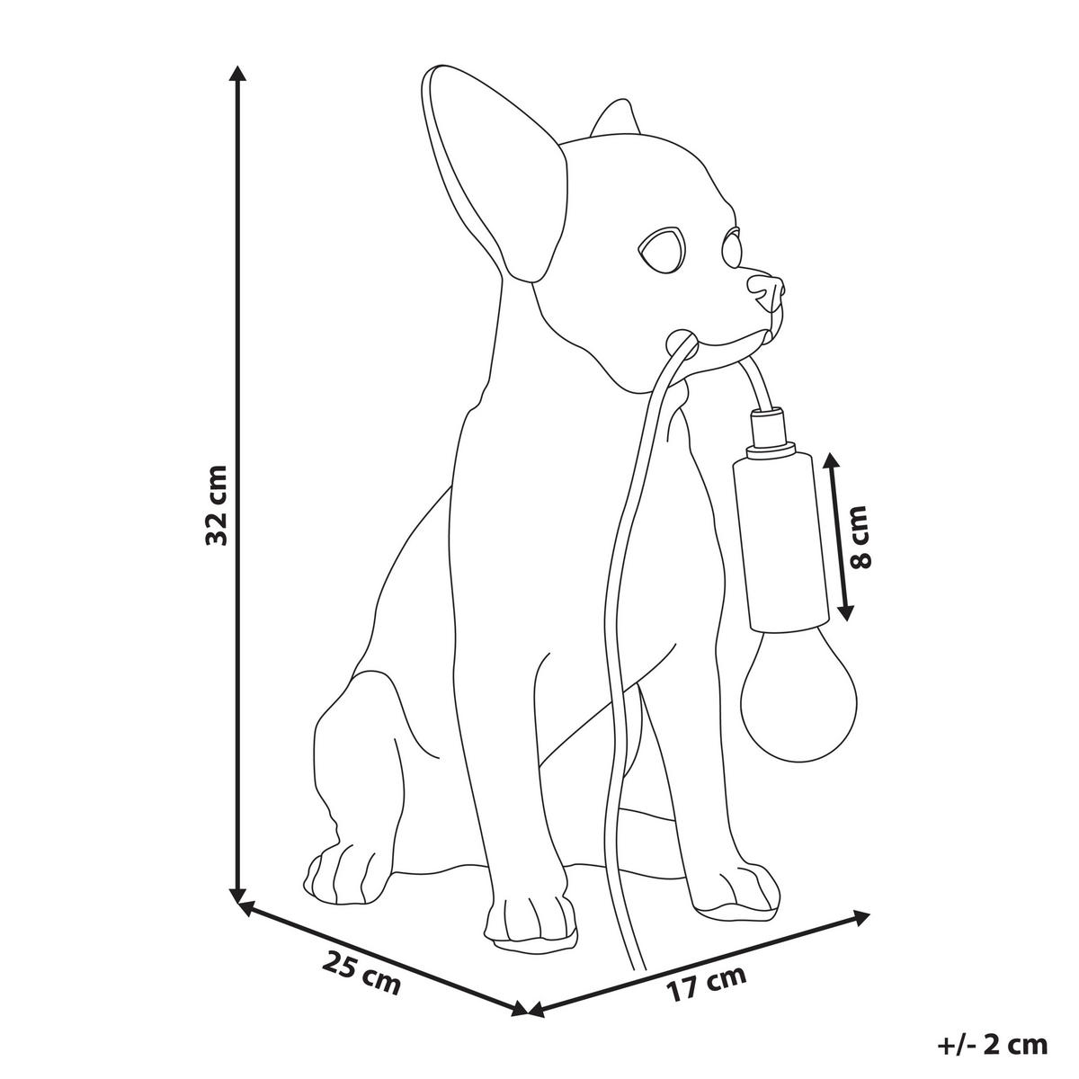 TISCHLAMPE Gold Rocco - Messingfarben/Goldfarben, Kunststoff (25/17/32cm) - Beliani