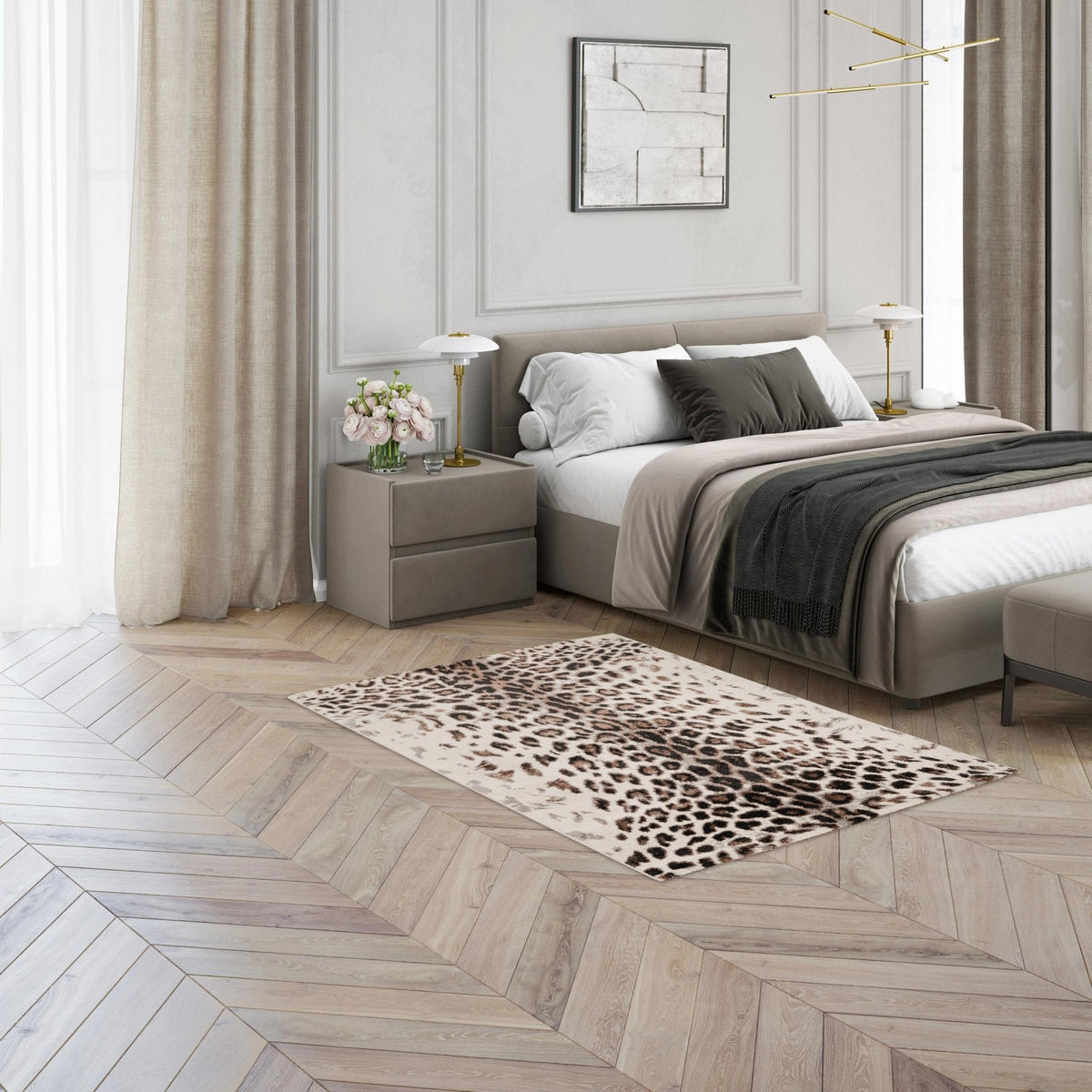 TEPPICH Designer pflegeleicht bruin - Braun, Textil (200/290cm) - AFK Living