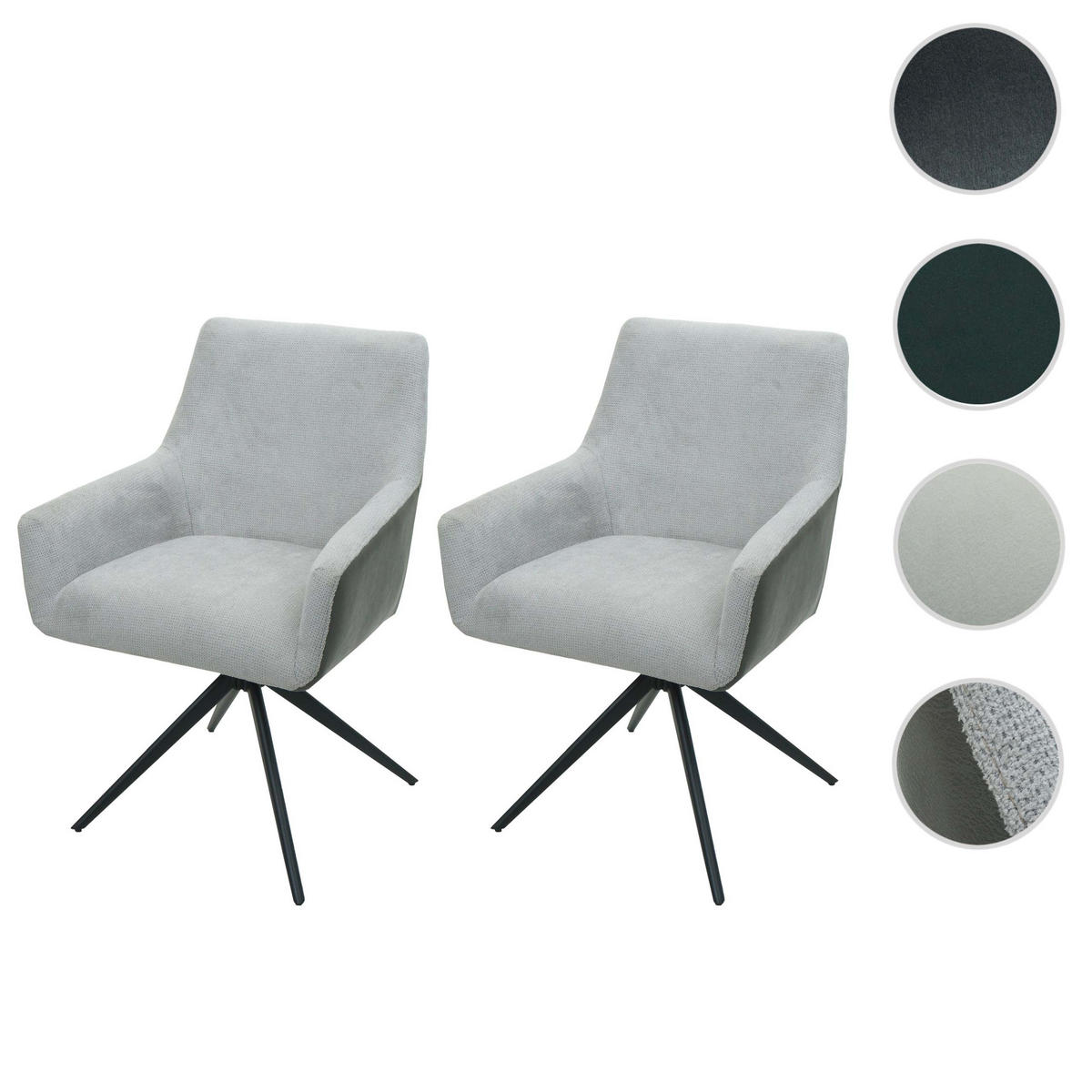 ESSZIMMERSTUHL Hellgrau - Hellgrau/Grau, Textil (60/87/68cm) - MCW