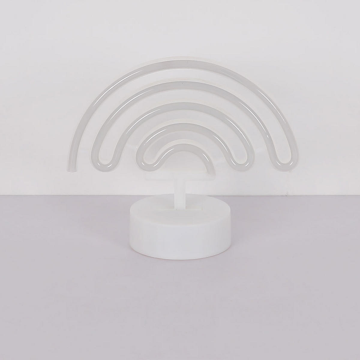 LED TISCHLEUCHTE Pelangi Weiß - Weiß, Kunststoff (22.5/10/19.5cm) - Globo Lighting