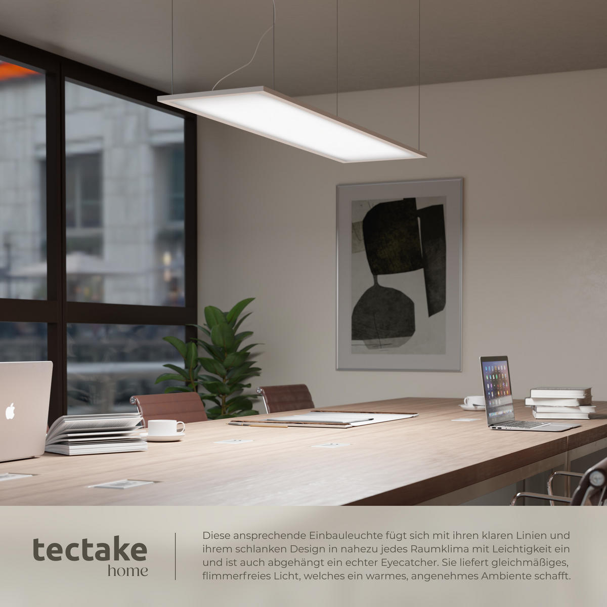 LED-PANEEL Lucerna,vielseitige Einsatzmöglichkeiten,weiß - Weiß, Textil (119.5/29.5/3.4cm) - tectake