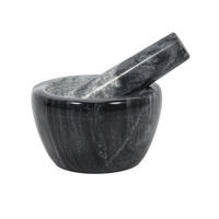 MARMORMÖRSER Luno 10/10/6 cm - Schwarz, Stein (10/6/10cm) - Excellent Houseware