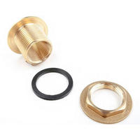 REGENTONNENDURCHFÜHRUNG SET, 3-teilig, 1" x 3/4" - Goldfarben, Metall (1/1/1cm) - Westfalia