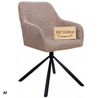 ESSZIMMERSTUHL Cuneo - Schwarz/Braun, Textil/Metall (56/85/60cm) - Mr. Deko