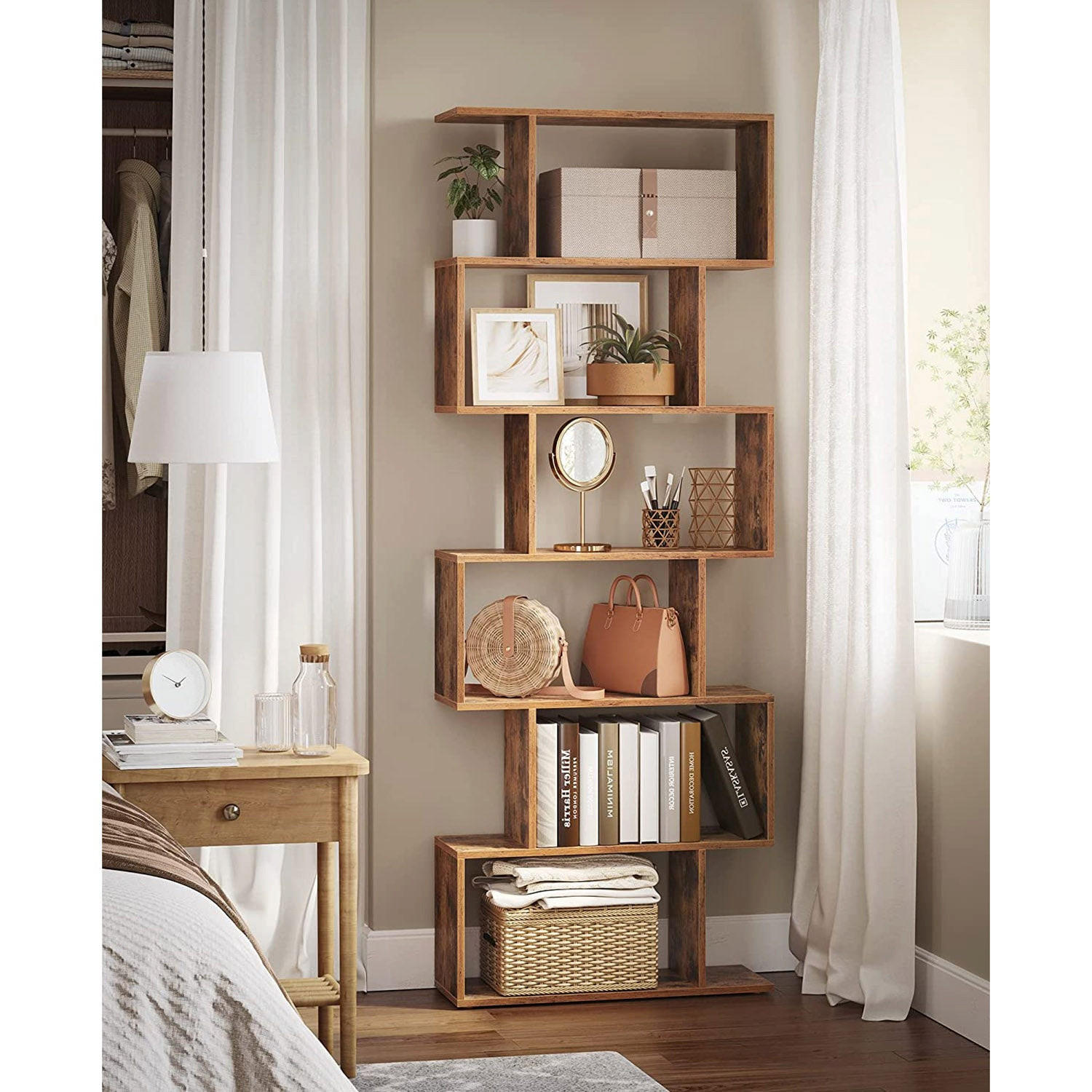 STANDREGAL BÜCHERREGAL - Braun, Holzwerkstoff (24/191/70cm) - Hansiro