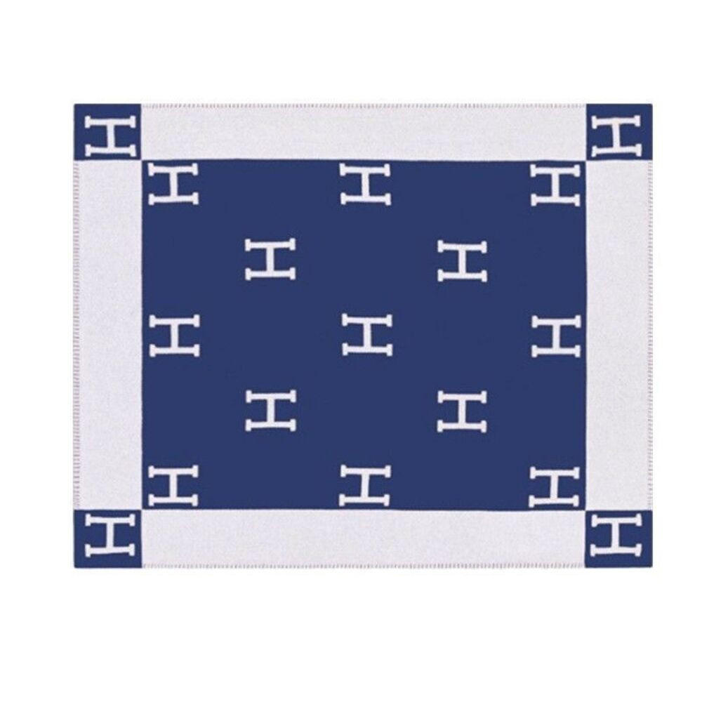 WOHNDECKE Double 175/140 cm - Dunkelblau, Textil (140/175cm)