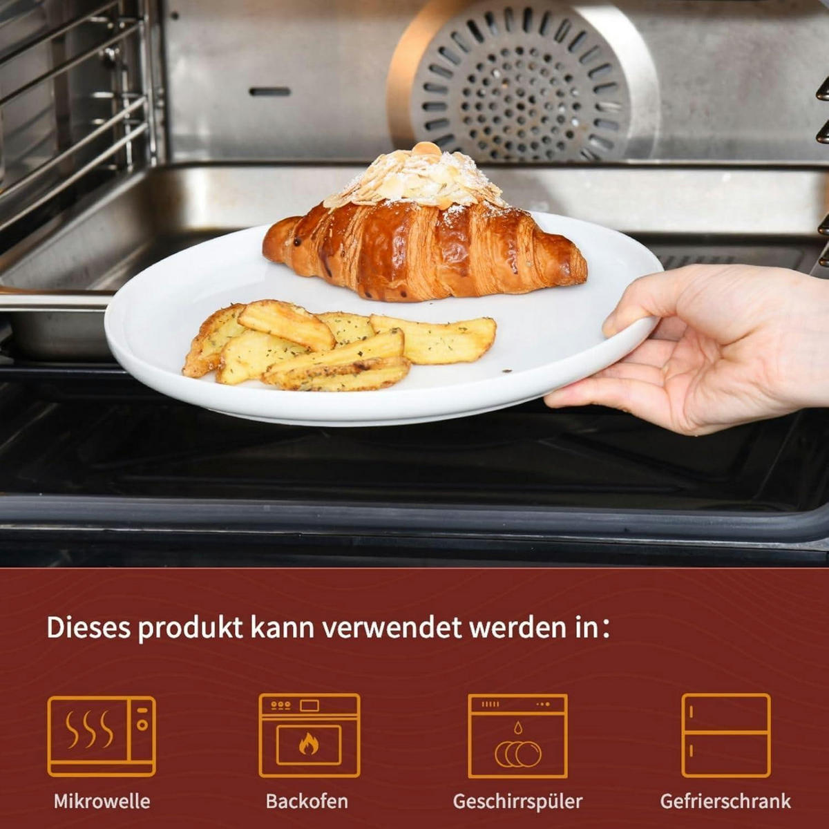 SPEISETELLER 4er Set Weiß 27 cm - Weiß, Keramik (27/27/2.2cm)