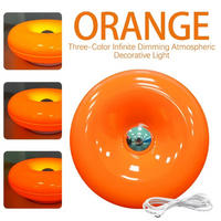WANDSTRAHLER LED Dreifarbiges Licht 22.5/15/22.5 cm orange Farbe - Orange, Kunststoff (15/22.5/22.5cm) - Authentics
