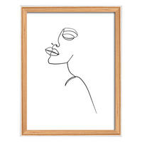 BILDERRAHMEN Silhouette Holzrahmen, 15x20 cm, Buche - Buchefarben, Holzwerkstoff (16.2/21.2cm) - walther design