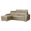 ECKSOFA Oslo 2rLC - Beige/Silberfarben, Holz/Textil (235/170cm) - MIRJAN24