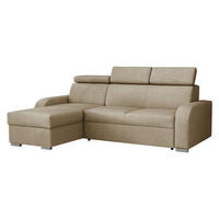 ECKSOFA Oslo 2rLC - Beige/Silberfarben, Holz/Textil (235/170cm) - MIRJAN24