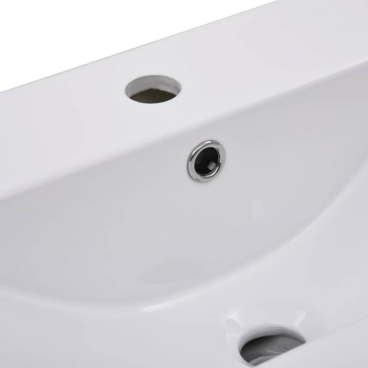 WASCHBECKEN Landgraf 61/39.5/18.5 cm - Weiß, Keramik (61/18.5/39.5cm) - Nettlife