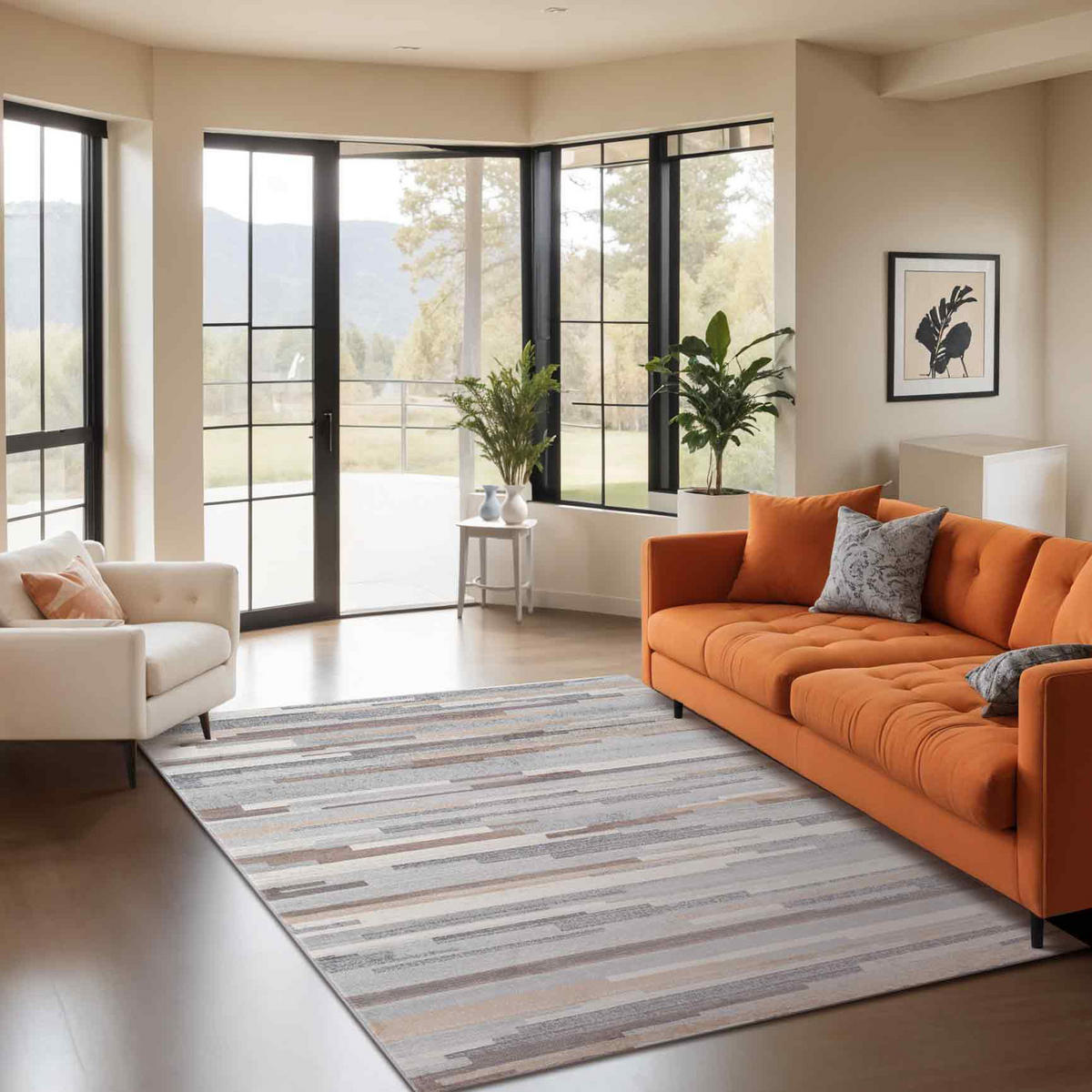 KURZFLORTEPPICH 160/215 cm Grau - Grau, Naturmaterialien/Textil (160/215cm) - LIVABLISS