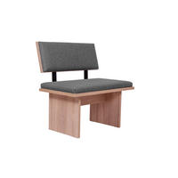 SITZBANK Die Stilvolle - Eichefarben/Grau, Holzwerkstoff/Textil (48/85/85cm) - Kundler Home
