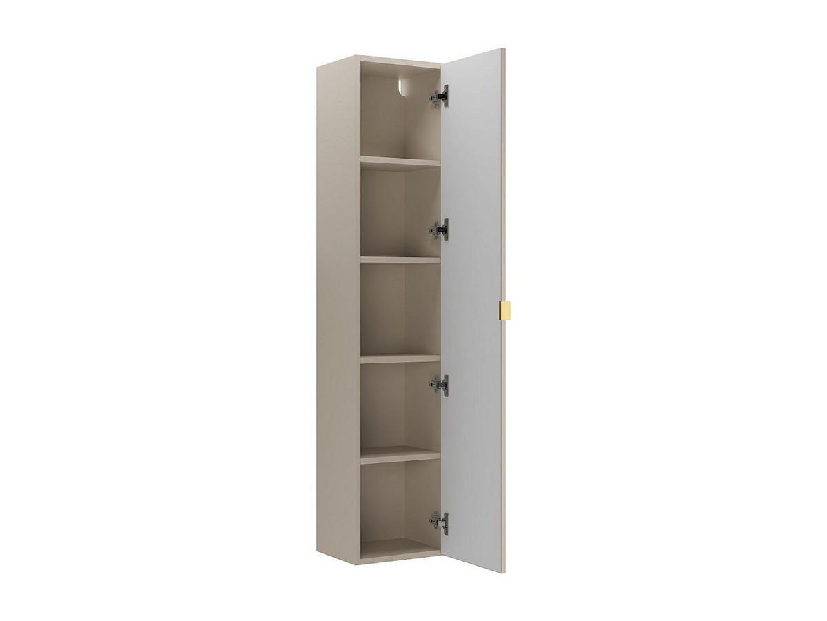 BADSCHRANK - 35 cm x 27 cm - holz - beige Ondil - Beige, Holz (35/140/27cm) - Vente-Unique