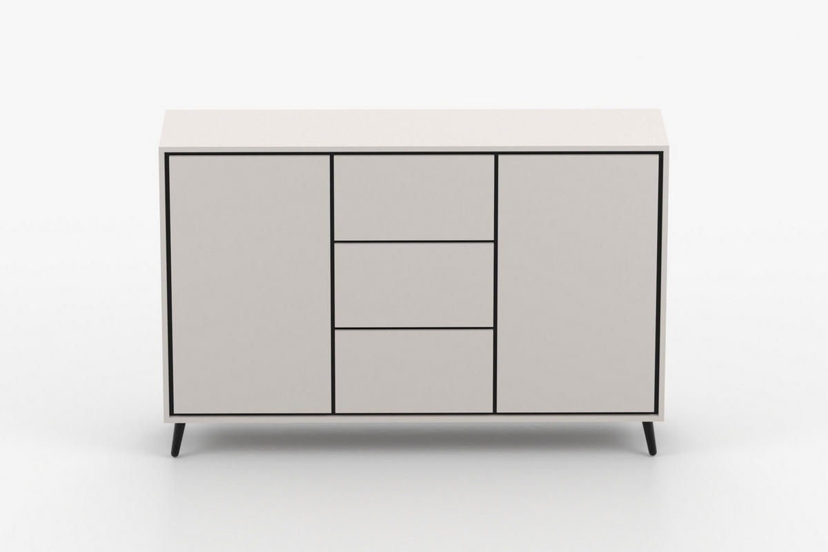 KOMMODE FRESSO 2D3S 150/100/40 cm in Kaschmir - Kaschmir, Holzwerkstoff (150/100/40cm) - Deine Möbel 24