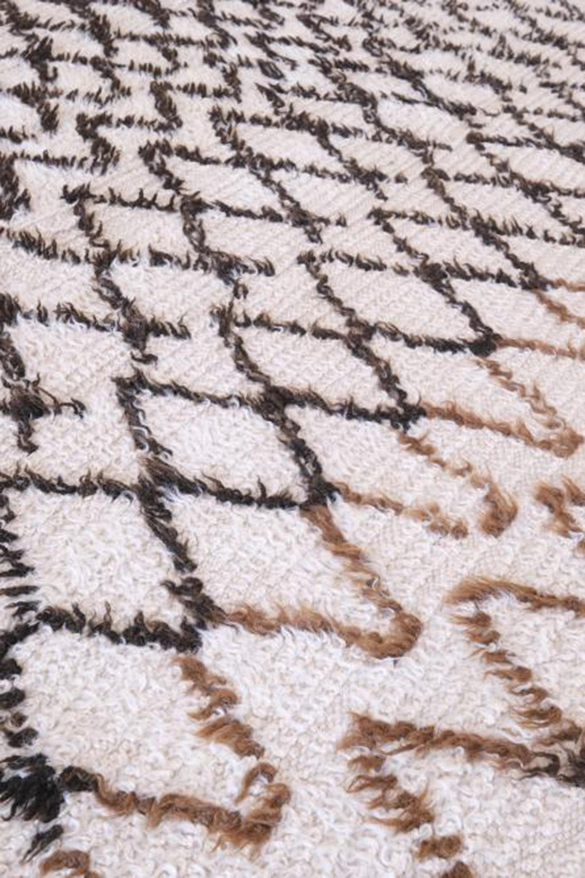 BERBERTEPPICH aus reiner Wolle 181x 320 cm - Weiß, Naturmaterialien (181/320cm) - AFK Living