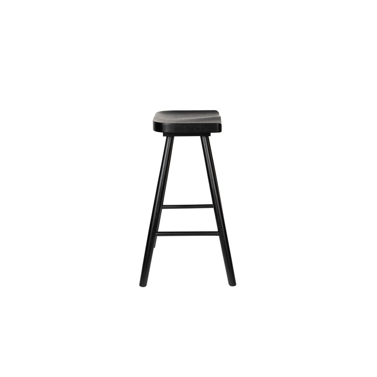 BARTRESENHOCKER aus Holz, H65,5 cm - Vander - color_black - Schwarz, Holz (50/64/39cm) - Drawer