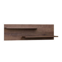 HÄNGEREGAL MERO mit 2 Einlegeböden, Dunkelbraun - Dunkelbraun, Holzwerkstoff (100/31/22cm) - KONSIMO®