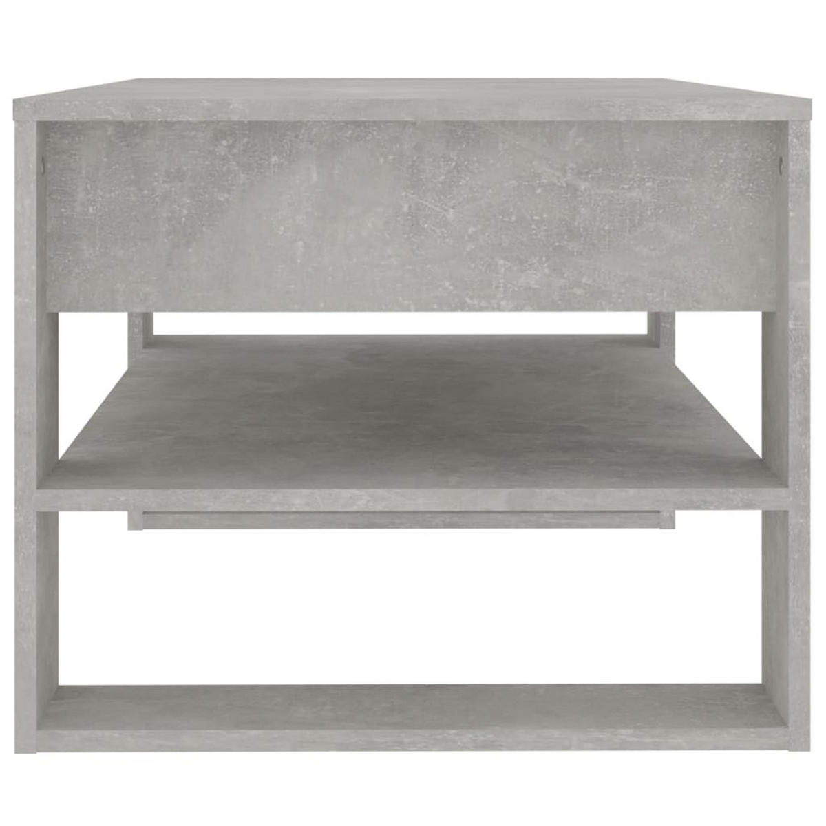 COUCHTISCH Betongrau 102x55x45 cm Holzwerkstoff - Grau, Holzwerkstoff (102/55/45cm) - furnicato
