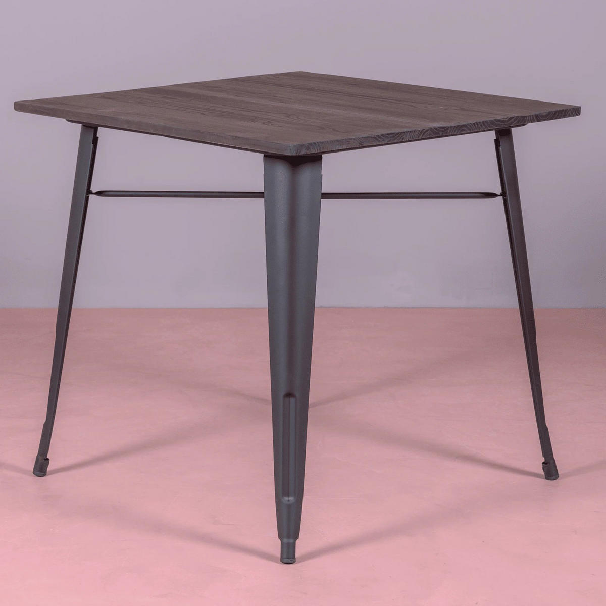 TISCH Quadratisch Schwarz 80/80/78 cm - Schwarz, Metall (80/80/78cm) - Nest Dream