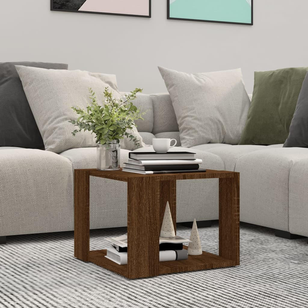 COUCHTISCH Braun Eichen-Optik 40x40x30 cm Holzwerkstoff - Braun, Holzwerkstoff (40/40/30cm) - furnicato