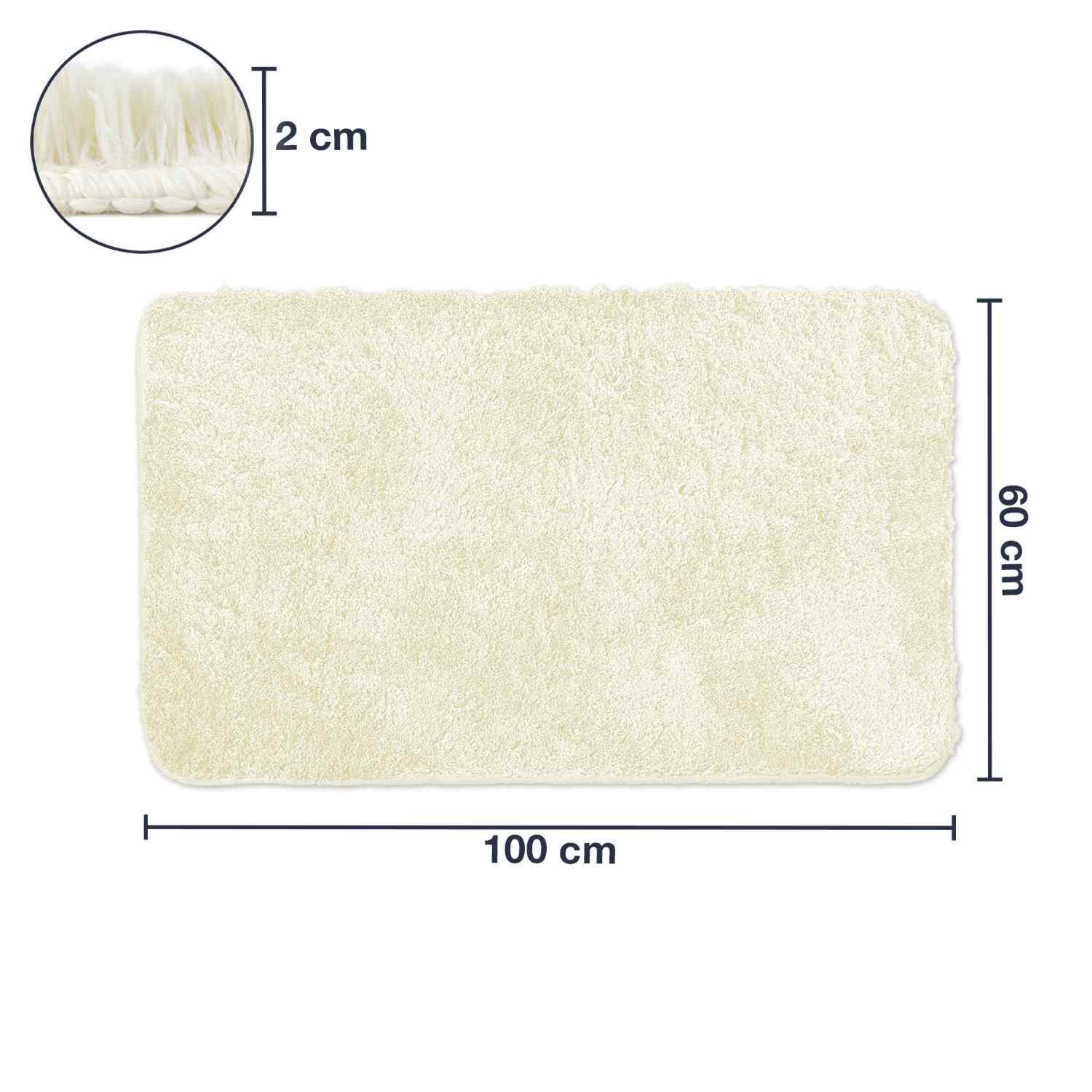 BADEMATTE Florenz - Creme, Textil (60/100cm) - WohnDirect