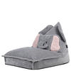 KINDERSITZSACK mit Kissen Elefant Cord - Grau, Textil (72/66/102cm) - icon
