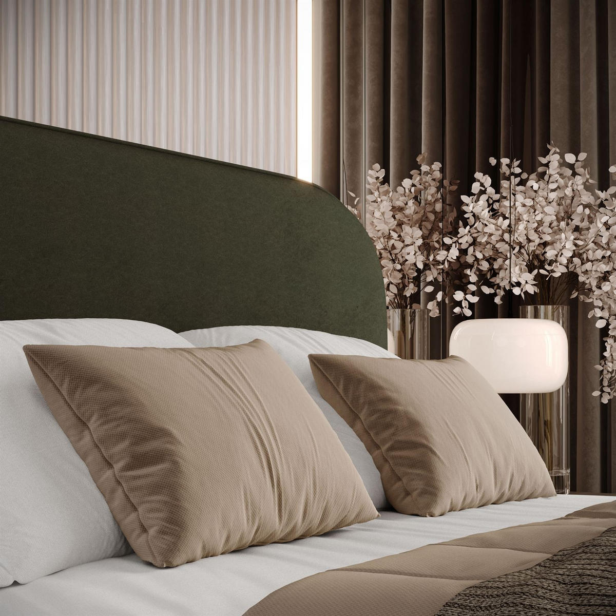 POLSTERBETT OLIMPIA mit Bettkasten 140x200, Castel 39 - Sandfarben, Textil (140/200cm) - Lookway