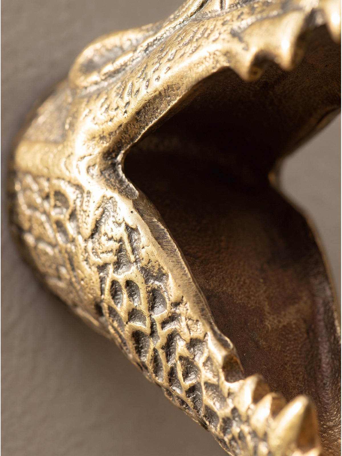 WANDDEKORATION DENDER, Aluminium, Gold, 14 x 31 x 20 cm - Goldfarben, Metall (14/20/31cm) - KADIMA DESIGN