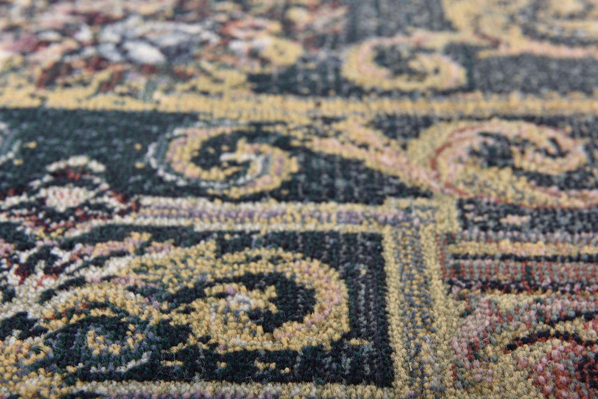 WEBTEPPICH Gabiro 856 240x240 cm - Grün, Textil (240/240cm) - THEKO