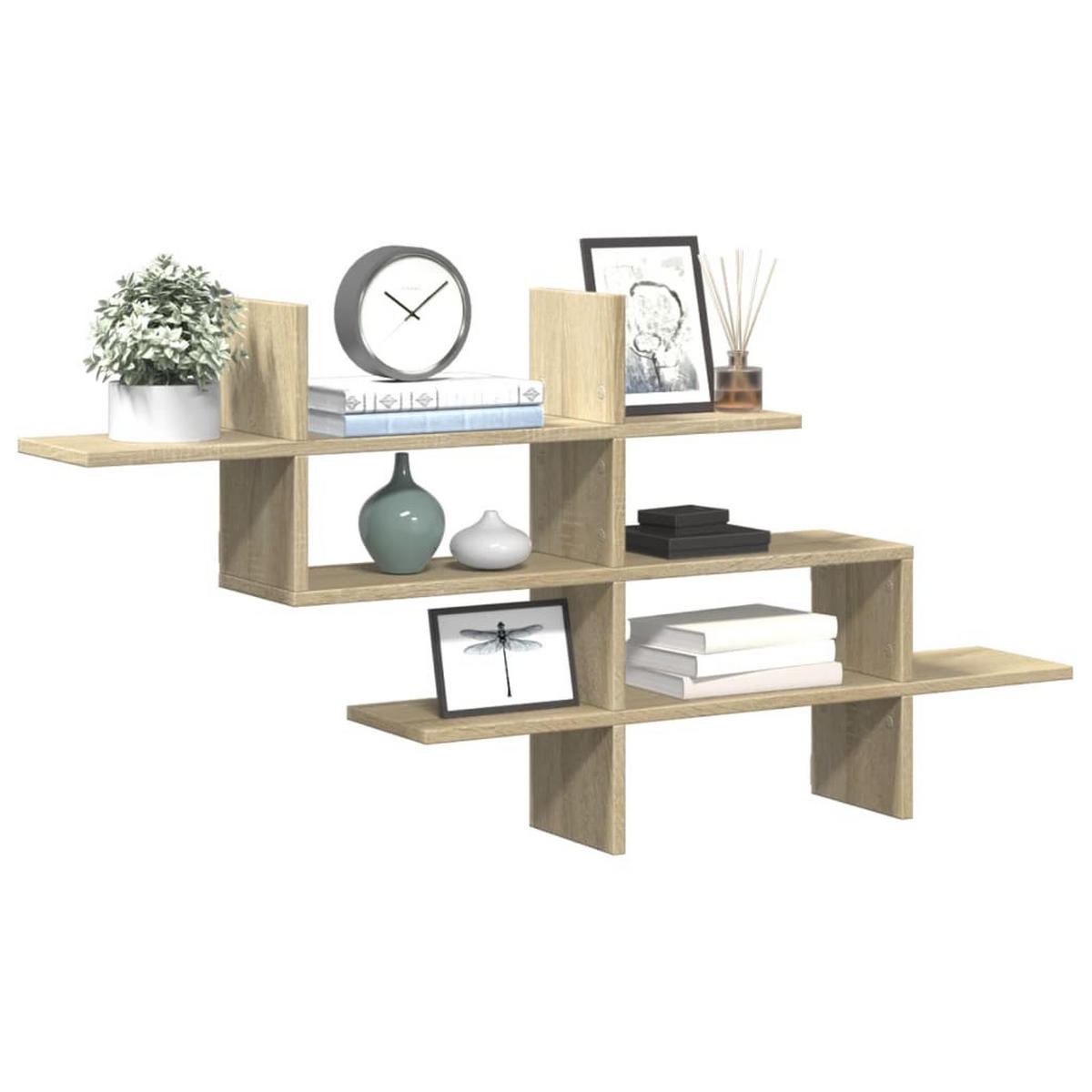WANDREGAL Sonoma-Eiche 124.5/18/60.5 Cm Holzwerkstoff - Braun, Holzwerkstoff (18/60.5/124.5cm) - vidaXL