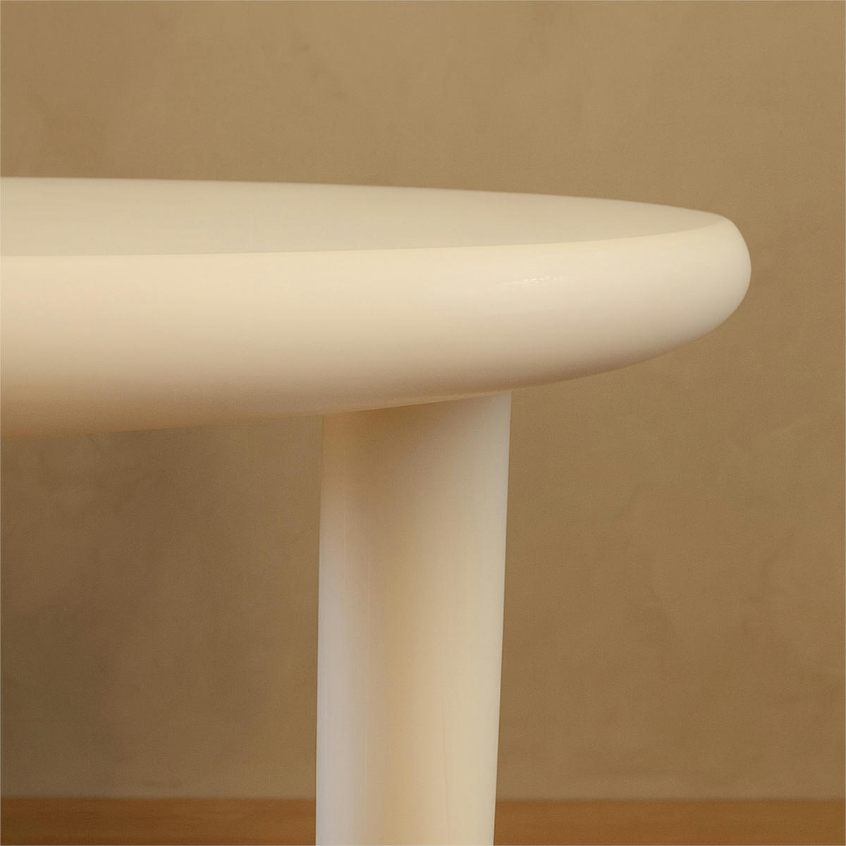 COUCHTISCH Holzoptik Weiß Rundtisch 45x42 cm - Weiß, Holzwerkstoff (45/45/42cm) - Begryf