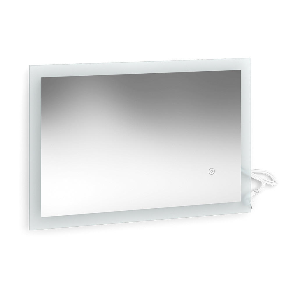 BADEZIMMERSPIEGEL Weiß 60 x 40 cm - Weiß, Glas (60/40/2.8cm) - Vicco